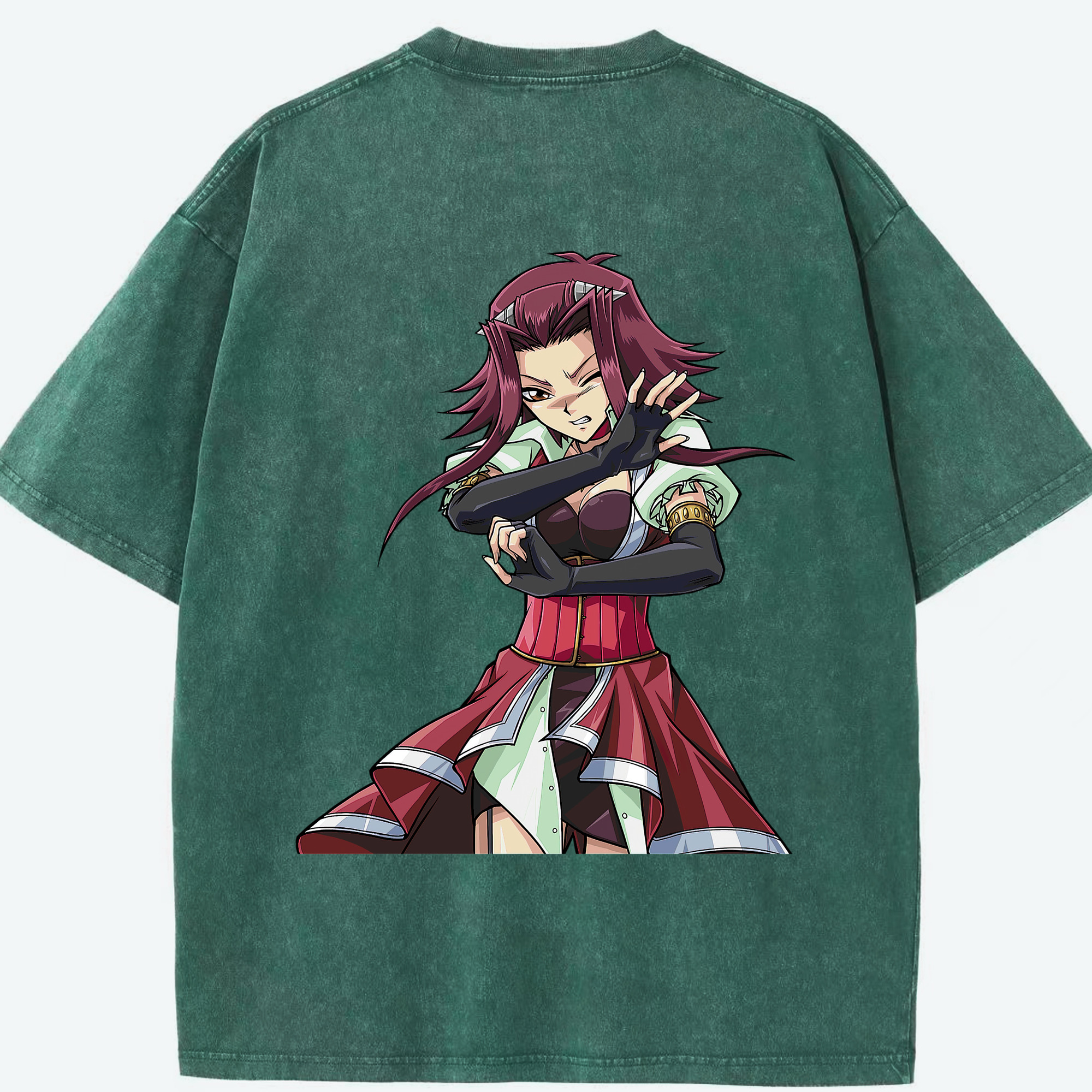 （画像用） 遊☆戯☆王 Yu-Gi-Oh! 綿100% ヴィンテージ風 半袖Tシャツ（背面プリント）